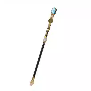 咕轹 水晶原石十二星座权杖 玩具