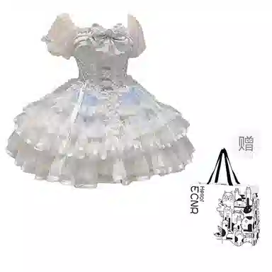 桴生 法式芭蕾风温柔纯欲小千金感洛丽塔蛋糕裙女仆装萝莉装 女款