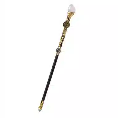 咕轹 水晶原石十二星座权杖 玩具