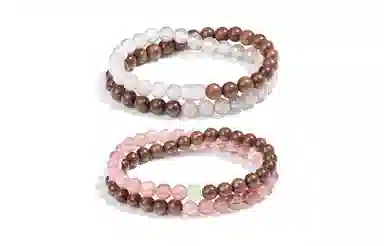 百利金 时来运转 精致轻奢优雅气质简约百搭国潮复古新中式小众设计叠戴文玩手饰#好运 金丝檀木 手串 男女同款情侣款