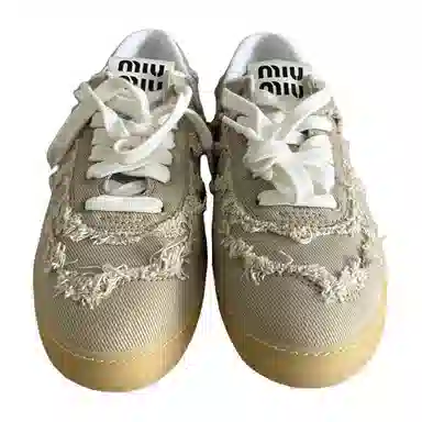 Miu Miu Brown Low-Top Sneakers
