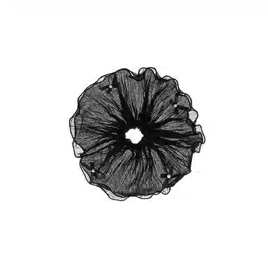 水中玉 法式温柔蝴蝶结大肠发圈超大扎头皮筋发绳头花头饰 布艺 头绳 女款