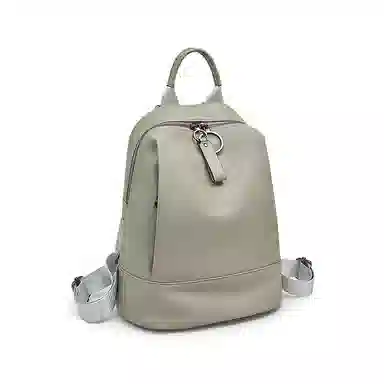 老人头 时尚简约通勤高级质感 头层牛皮 双肩包 常规 女款 多色