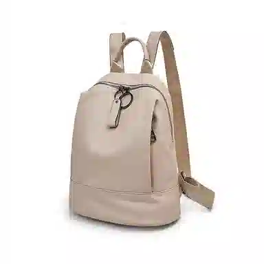 老人头 时尚简约通勤高级质感 头层牛皮 双肩包 常规 女款 多色