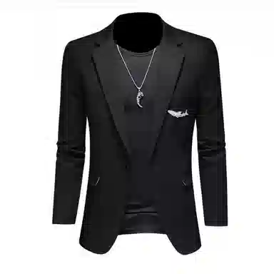 大白鲨 休闲西服修身正装西装 男款