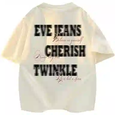 EVE Jeans Letter Print T-Shirt