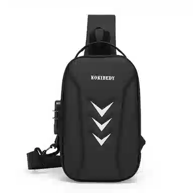 SAPANA STUDIO Nylon Chest Bag Black