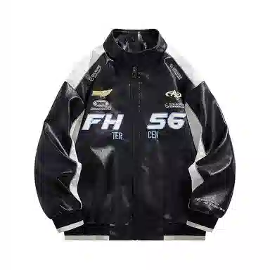 HATCHESSEL PU Leather Jacket