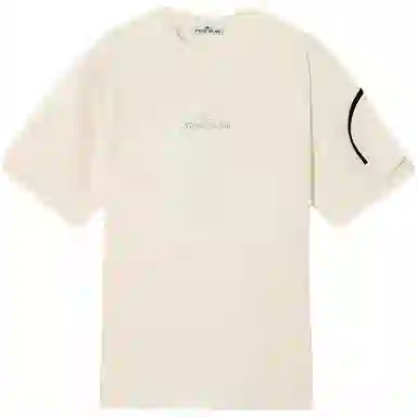 Stone Island Ivory Crewneck T-Shirt