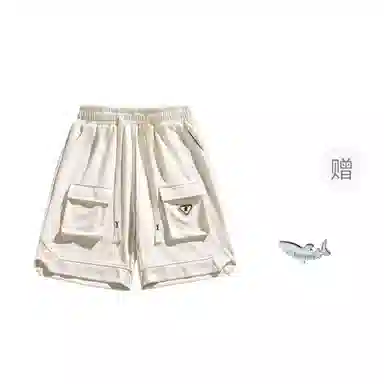 大白鲨 宽松休闲舒适五分工装短裤 男款