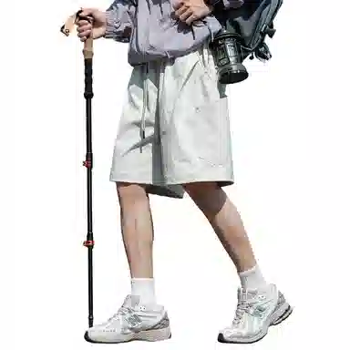 顶峰保罗 冰丝大口袋工装薄款宽松大码运动五分裤子无性别主义潮流痞帅时尚百搭设计感休闲短裤 男女同款