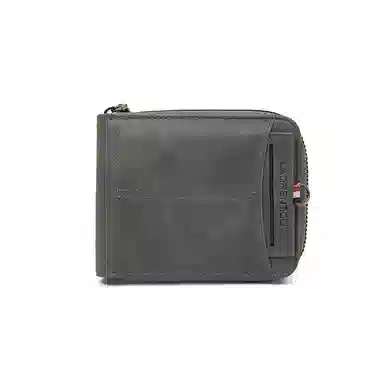 老人头 时尚简约多功能轻便小巧便携 合成革 钱包 男款 多色