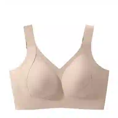 润微 大胸内衣女夏季薄款粉底液隐形无痕舒适提拉防下垂文胸 女款