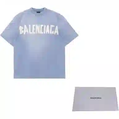 Balenciaga Tape Type T-Shirt Blue