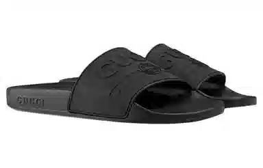 Gucci Rubber Slide Black