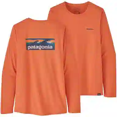 patagonia Women's Long-Sleeved Capilene Cool Daily Graphic Shirt C1logo T