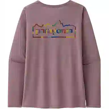 patagonia Women's Long-Sleeved Capilene Cool Daily Graphic Shirt C1logo T