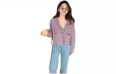 花栗鼠小姐 慵懒风连帽针织衫 女款