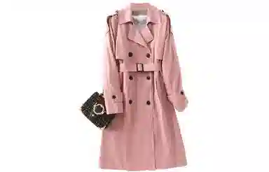 【dme】 西装领系带纽扣长袖风衣 女款