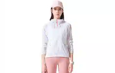 探路者 纯色户外轻薄透气防泼水连帽防晒衣 女款