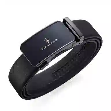 Maserati Belt Set Gunmetal Double Buckle