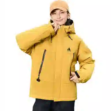 鸭鸭 纯色拉链简约羽绒服 女款