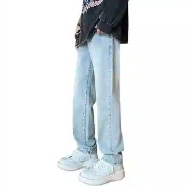 吉肯蒂 宽松直筒美式高街长裤牛仔裤 男款