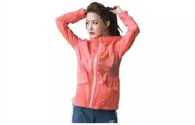 探路者 纯色拉链连帽防晒衣 女款