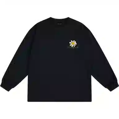 A.X.S.K Embroidered Daisy Long Sleeve Tee