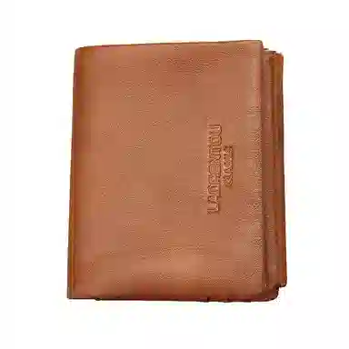 老人头 复古简约多卡位多功能轻便便携 头层牛皮 钱包 常规 男女同款情侣款 棕色