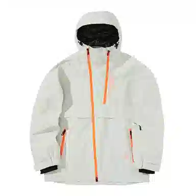 南恩 字母印花防水透气工装连帽滑雪衣 男女同款