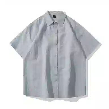 【dme】 日系纯色亚麻轻薄透气薄款宽松衬衣垂感简约休闲百搭衬衫 男女同款