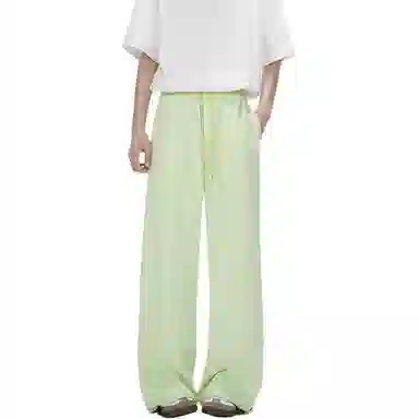 顶峰保罗 美式凉感复古痞帅直筒长裤情侣潮牌薄款宽松简约舒适小众百搭显瘦显高运动休闲裤 男女同款