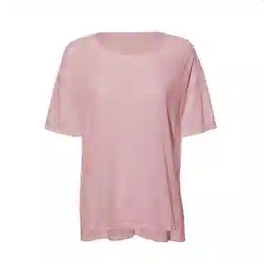 达兹 纯色落肩宽松瑜伽透气跑步短袖健身衣 女款