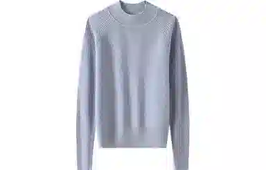 恒源祥 坑条半高领打底毛衣 女款