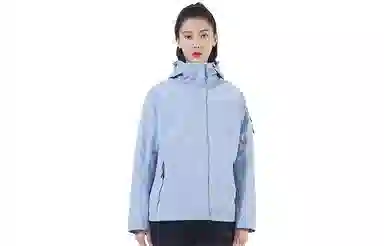 探路者 拼色可拆卸防风防水三合一冲锋衣 女款
