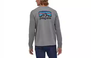 patagonia Men's Long-Sleeved Fitz Roy Horizons Responsibili-Tee LogoT