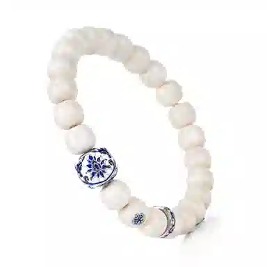 钰澜文玩 【青韵】新中式国潮 隔珠搭配款盘玩佛珠转运珠#好运 猛犸 手串 男女同款情侣款