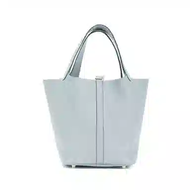 HERMES Picotin Lock 18 Clemence Gris Pantin