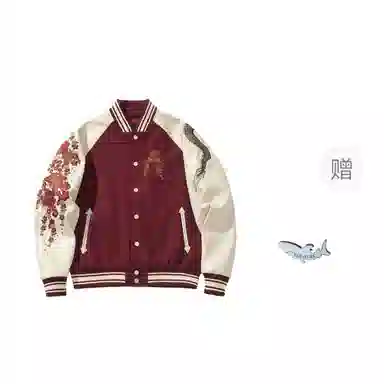 大白鲨  时尚简约国潮重工潮流棒球服 男款