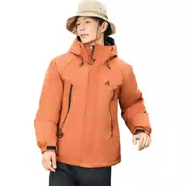 鸭鸭 纯色拉链简约羽绒服 女款