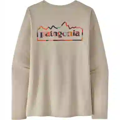 patagonia Women's Long-Sleeved Capilene Cool Daily Graphic Shirt C1logo T