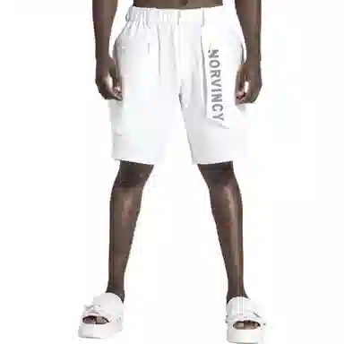 NORVINCY Printed Logo Cargo Shorts