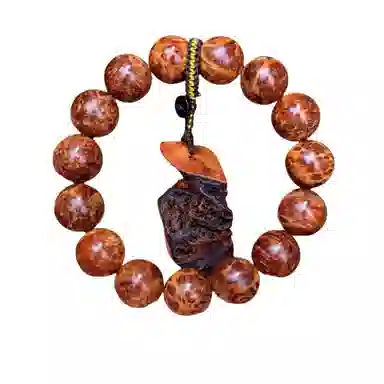 吉千年 【孤品】新中式复古潮流风 好运 平安顺遂 进宝 陈化变异瘤 崖柏 手串 男女同款情侣款