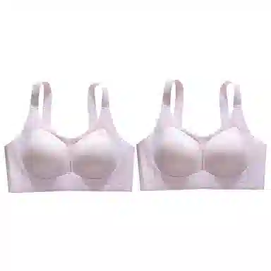欧迪芬 欧迪芬 无痕轻薄亲肤透气上托聚拢防下垂收副乳无钢圈夏季清凉感两件装文胸 女款