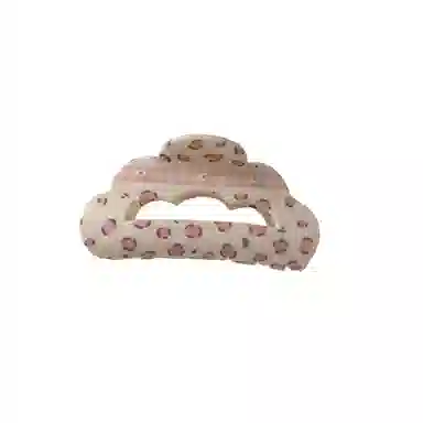 希铃 奶油系列碎花格纹蝴蝶结#好运 亚克力 发夹 女款