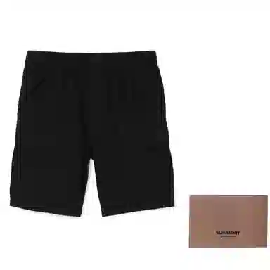 Burberry SS23 Logo Cotton Shorts Black
