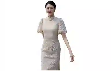 四美子 改良国风鱼尾旗袍 女款