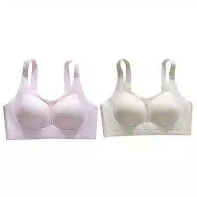 欧迪芬 欧迪芬 无痕轻薄亲肤透气上托聚拢防下垂收副乳无钢圈夏季清凉感两件装文胸 女款