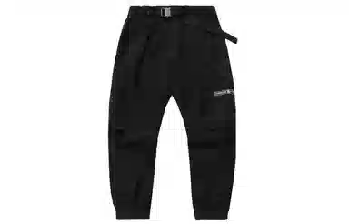 李宁 工装收口宽松休闲长裤 男款 黑色